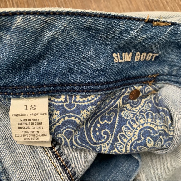 American Eagle Slim Boot Jeans Size 12 - Picture 6 of 11